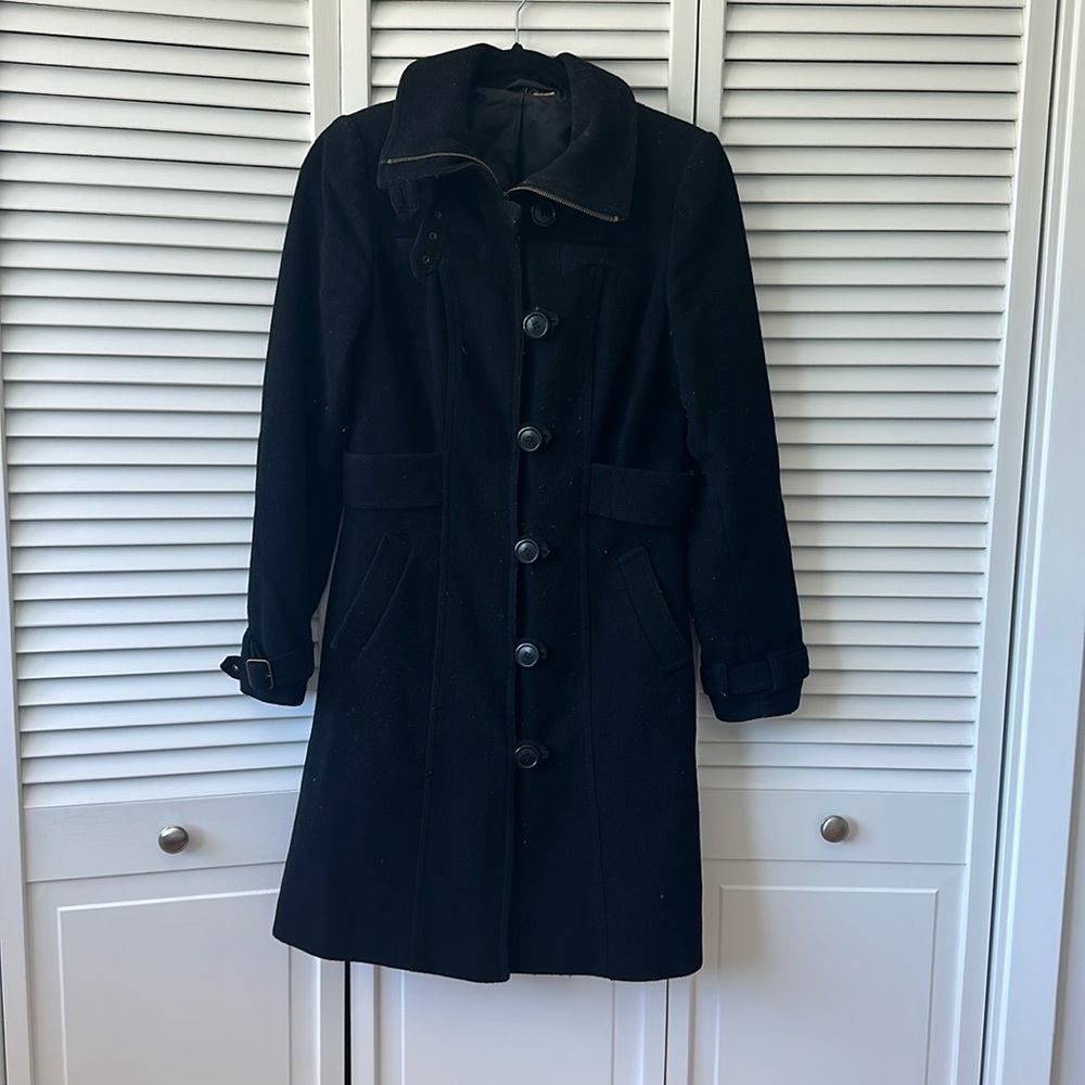 Black H&M women’s straight/car coat